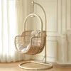 Camp Furniture Double Base Hanging Chair Indoor Relaxation Floor Frame Garden Metal Room Sillon Colgante Jardin Exterior House Decoration