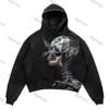 Sudaderas con capucha para hombre Sudaderas Pantalones Nuevo y estilo callejero para hombre con estampado de calavera ropa juvenil suéter hip-hop top suelto harajukuephemeralew