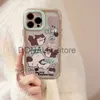 Capas de telefone celular para iPhone 11 12 13 14 Plus Pro Max Criativo Pinguim Bonito Ilustração Inglês Borda Preta Capa Anti-Queda para iPhone X Xr Shell J240118