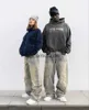 Jeans pour hommes Patchwork gothique américain bord brut lettre brodée jean homme rue hip-hop Harajuku taille haute pantalon large femme 'sephemeralew