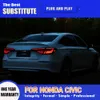 Per Honda Civic X G11 Fanale posteriore a LED 22-23 Gruppo fanale posteriore Streamer dinamico Indicatore di direzione Freno Retromarcia Parcheggio Luci di marcia