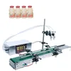 Head Ice Cream Lotion Shampoo Paste Water Bottle Sachet Can Desktop Automatic Liquid Filling Machine With Conveyor Belt