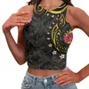 Women's Tanks Polynesian Tribal Pohnpei Totem Tattoo Prints Sexy Fashion Casual Sleeveless Tank Top Summer Outwear Knit Crop S-2XL