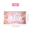 Party Decoration Woman Birthday Fabric Banner för PO Bakgrund POGRAFI BAKGRUND