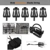 Keychains 35Pcs Molle Attachments Bag Clip Strap Set Backpack Webbing For Vest Belt With Zippered Pouch