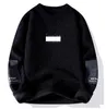 Mens fashion brand high quality crew neck sweater pure cotton wool loop the terry material is ground thickened Sweaters
