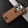 Retro Ring Holder Leather Phone Case for iPhone 15 14 13 Pro Max Samsung Galaxy S24 S23 Ultra S23FE A15 A14 5G A24 A25 A34 A54 A05 A05S Card Slot Wallet Bracket Back Cover