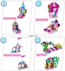 Blocs Kit de construction de château de princesse jouets 573 pièces jouets de construction 25-en-1 apprentissage briques de construction créatives château rose Playset Toysvaiduryb