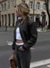 Женский винтажный бомбер Graouy из искусственной кожи, пальто, топ в женском стиле 240117
