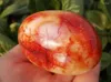 Decorative Figurines 95-105g Natural Red Carnelian Geode Crystal Quartz Agate Polished Specimen