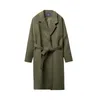 FGKKS Fashion Wool Blend Men Warm Slim Thick Jacket Coat Högkvalitativ design Brand Street Wear Trench Rockar Male 240117