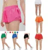 ontwerpers lululemenly dames yogashorts Pasvorm Ritszak Hoge taille Sneldrogend Damestrein Korte losse stijl Ademend ontwerp 6443ess