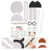 Bérets 1 ensemble de sac à chaîne en PU, Kit de tricot DIY, matériel de fabrication pour amoureux
