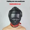 BDSMマスク目動物様式化合物の呼吸ホールのロールプレイ口と耳の上でパドドされたカップルのためのボンダジセックスのおもちゃ240117