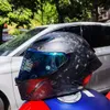 Pełna twarz otwarta AGV Włochy Pista Ice Blue Motorcycle Hełm z włókna węglowego Hełm przeciwpuszony CBCW