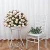 装飾的な花人工ローズフラワーボールウェディングテーブルセンターピース装飾花のシーンレイアウトウィンドウディスプレイロードリード小道具