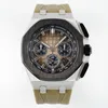 Uhren Herrenuhr, automatisches mechanisches Uhrwerk, 44 mm, mehrfarbig, Sport-Armbanduhr, Kautschukarmband, wasserdicht, Montre De Luxe, modische Business-Uhren, hohe Qualität
