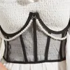 Ceintures Dainty Girls Corset avec Dangle Pearl Chain Femme Lace Lift Up Mascarade Party Taille Seal Top Minceur Wrap