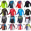 T-shirts Foxx Head Foxx Speed ​​Subduing Mountain Bike Riding Suit Top Long Sleeve Cross-Country Racing Suit Quick Dry T-shirt