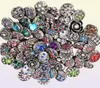 100 pcslot entier 12mm 18mm bouton pression bijoux pour Bracelet pression mixte strass métal charmes bricolage boutons pression bijoux 2103235245653