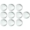 Vases 10 pcs Clear Glass Marble Vase Décoration Jeu Petites perles Décorer pour le remplissage de billes