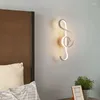 Lámpara de pared moderna y sencilla LED para el hogar, dormitorio, mesita de noche, iluminación interior, luces de fondo, pasillo