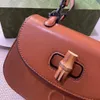 Womens Bamboo Totes مصمم أكياس الكتف الفاخرة حقيبة يد حقيبة يد حقيبة نصية Womans Womans Ladies Hoppags Galts Hobo Wallet المحافظ 241181D