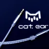 ヘッドフォンfengru cat ear audio mimi earbud in hifi flat head earphone diy mx760 hifi bass sound earbuds pk tc200 yincrow x6 vido