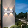 Applique murale LED en aluminium, imperméable conforme à la norme IP65, éclairage d'extérieur, idéal pour un jardin, une véranda ou une chambre à coucher, un salon ou des escaliers, AC85-265