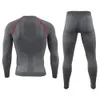 Vinterkvalitet Termiska underkläder Set Men Fitness Training Wear Dry Stretch Thermo Man Warm SXXL 240117