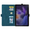 タブレットPCケースサムスンギャラクシータブのバッグタブA8 10 5インチケースX200 X205 Funda Samsung Tab A8 A 8 2021 CASE YQ240118用のかわいい蝶エンボスタブレットカバー