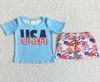 Rts hela designerkläder barn sätter pojkar kläddräkter sommaren 4 juli mode småbarn baby pojke outfit boutique usa pri3787129