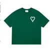 Męskie tshirty męskie projektant amis t -koszulki dłoni koszule Kobiety moda farba sprayowa para krótkie rękawy High Street luźne liste