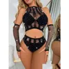 Women'S Tracksuits Womens Tracksuits Y Women Fishnet Set Shiny Solid Two Piece Halter Crop Top Shorts 2 Pieces Hollow Out Cloghet Dro Dhkqs