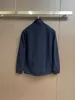 Designer Mens Loro Jacket Cashmere Coats Long Sleeve Jackets Spring Clothes Man Casual Outerwear Fashion Deepblue Color Tops Piana