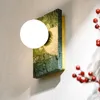 Lampada da parete quadrata luce a led nordico marmo decorazione della casa specchio da bagno di lusso sconce sala da pranzo decorazioni estetica L