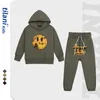 Abbigliamento per bambini Trend Vintage Graffiti Face Set di felpe con cappuccio per bambini Drew Set per bambini e ragazze