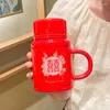 Mokken Retro Creatieve Chinese Stijl Keramiek Dubbel Geluk Mandarijneend Cup Huwelijksgeschenken Nostalgische Mok Water