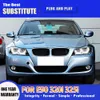 For BMW E90 LED Headlight Assembly 05-12 Front Lamp 320i 325i Head Light Dynamic Streamer Turn Signal Indicator Daytime Running Light