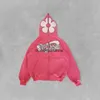 Erkek Hoodies Sweatshirt Trailsuits retro tarzı sokak kıyafeti y2k çiçek mektupları ulusal baskı tatlı serin sweatshirt hırka fermuar cekethemeralew