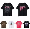 Men's T-shirts Street Fashion Summer Men Spider 555 Hip Hop Trend Designer t Mens Sp5der Shirt Graphic Outdoor Casual Tee Man Tops Eu Size S--xl