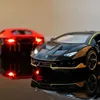 Electric/RC Car 1 32 Lamborghinis LP770-4 750 Alloy Sports Car Model Diecasts Metal Pull Back Sound and Light Car Model Kids Toy Collection Giftl231223