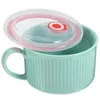 Ensembles de vaisselle Tasses et bols de nouilles instantanées Boîte à bento réutilisable Utilisation quotidienne Déjeuner Manger simple Fournitures de bureau Boîtes en céramique Ramen