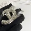 Luxe Merk Designer Letters Broche C Dubbele Letter Broches Kristallen Breastpin Leency Brosche Strass Pak Pin Sieraden Accessoires cadeaus voor vrouwen feest