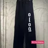 Designer Men's Tracksuits High Version B Family 24SS Autumnwinter unisex rivit tryck tvättat gamla lösa och mångsidiga avslappnade byxor P5W6