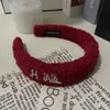 Designer de luxo carta headbands marca carta francês larga-abas hairband moda mulheres outono esporte cabelo hoop vintage cabeça acessórios gif