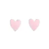 Stud Earrings REETI 925 Sterling Silver Pink Heart For Women Trend Personality Lady Fashion Jewelry