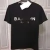 Balmani Tshirt Designer Original Quality Mens Tshirts Bronzing Laser Sequin Short Sleeve For Male Female Casual Loose Tshirt