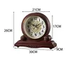 Skrivbordklockor Desktop Table Clock Retro Silent Clockes Antiques Luxury Decor Desk Clocks Large Living Room Table Decoration Vintage Ornament YQ240118