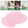 Baking Tools 100pcs Paper Doilies Small Heart For Valentine Tableware Decoration